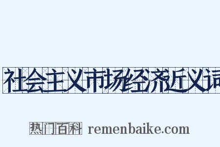 社会主义市场经济近义词是什么意思的图片